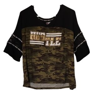 ✨️CLEARANCE✨️ No Boundaries Hustle camouflage shirt | Plus size XXXL